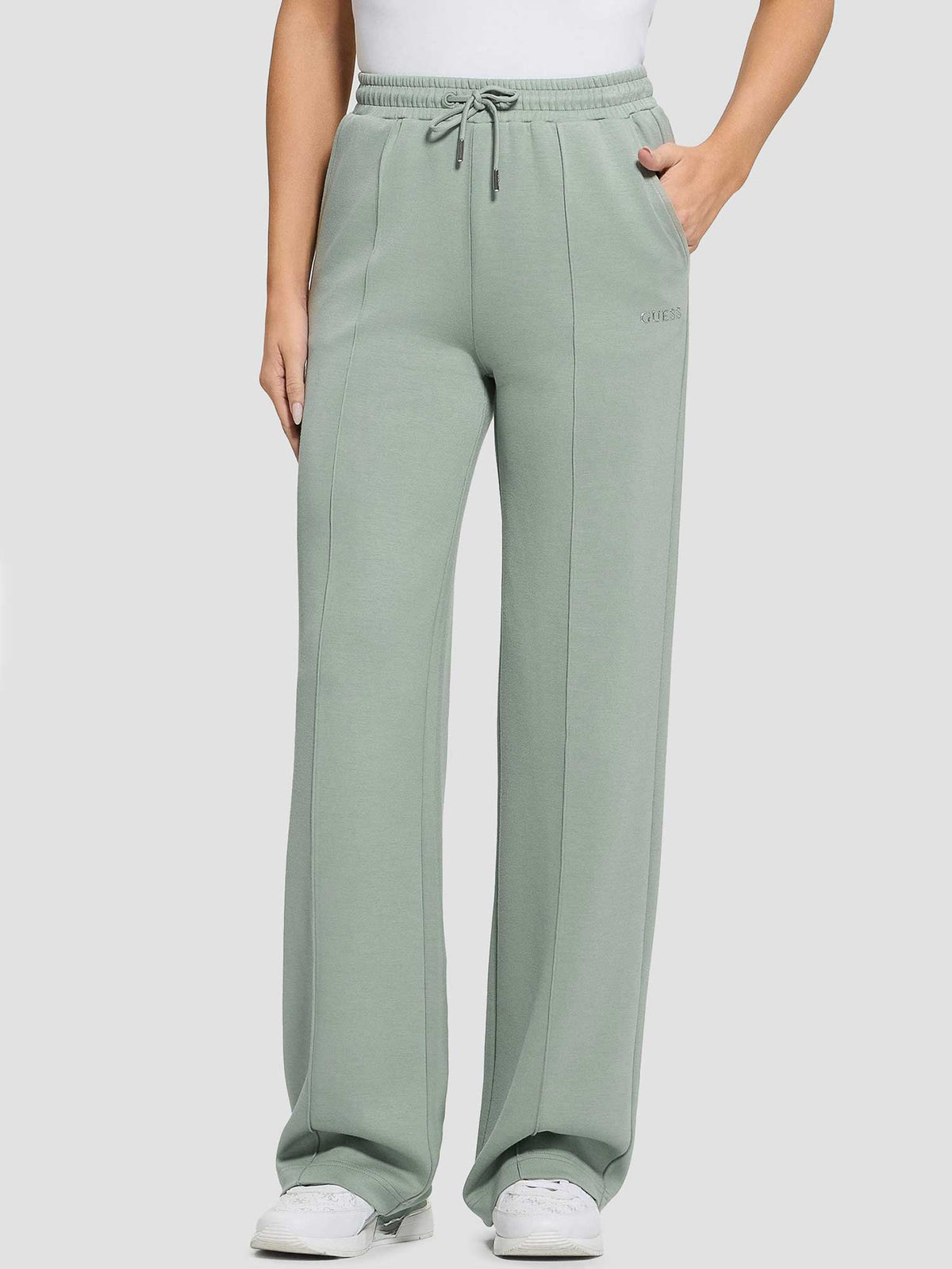 GUESS Спортно долнище GELSEY STRAIGHT LEG PANTS