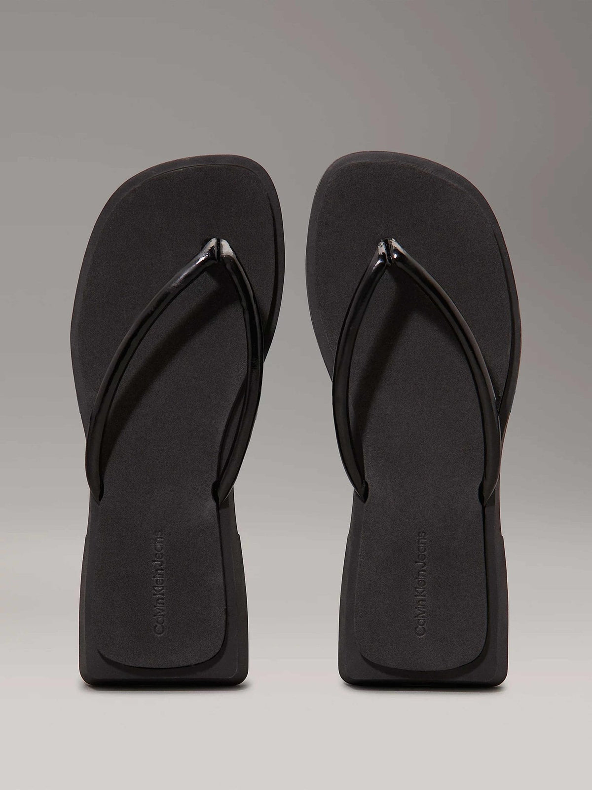 Calvin Klein Jeans Джапанки SQ LOW WEDGE SANDAL STITCH