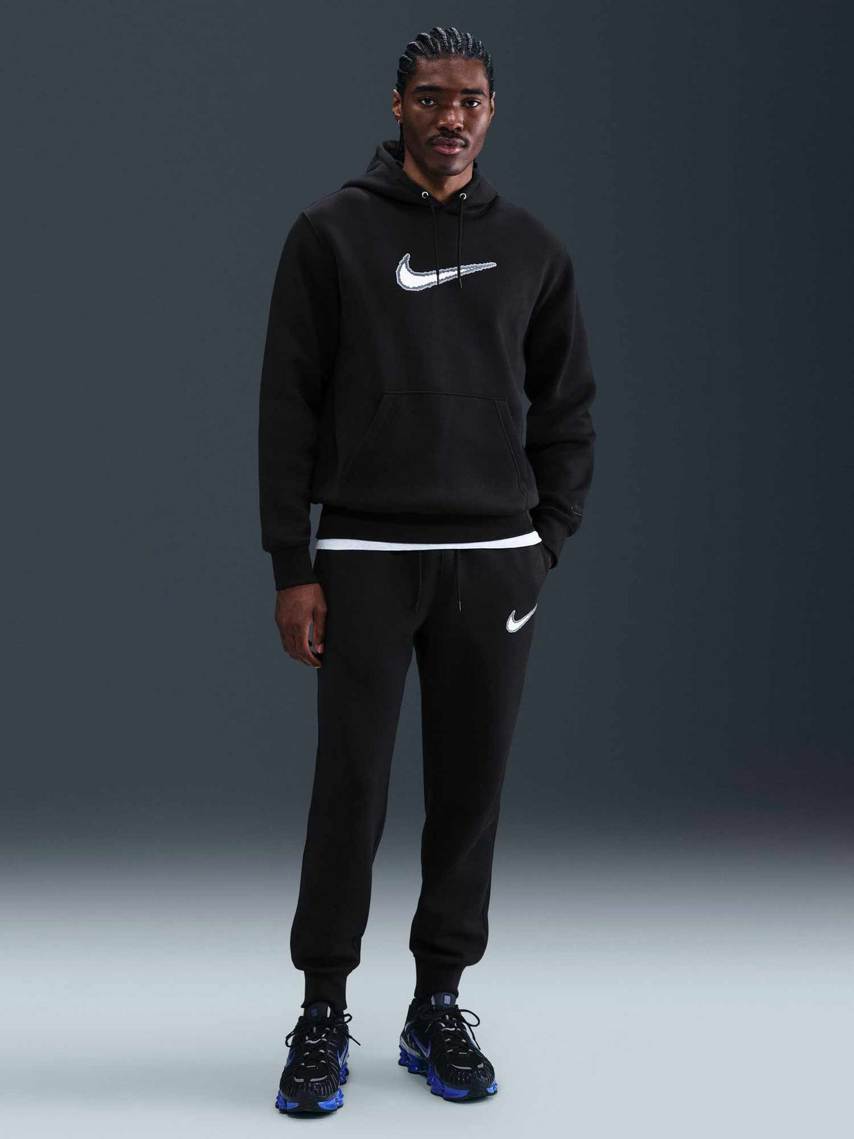 NIKE Спортно долнище M NK CLUB BB JGGR NEO VARSITY