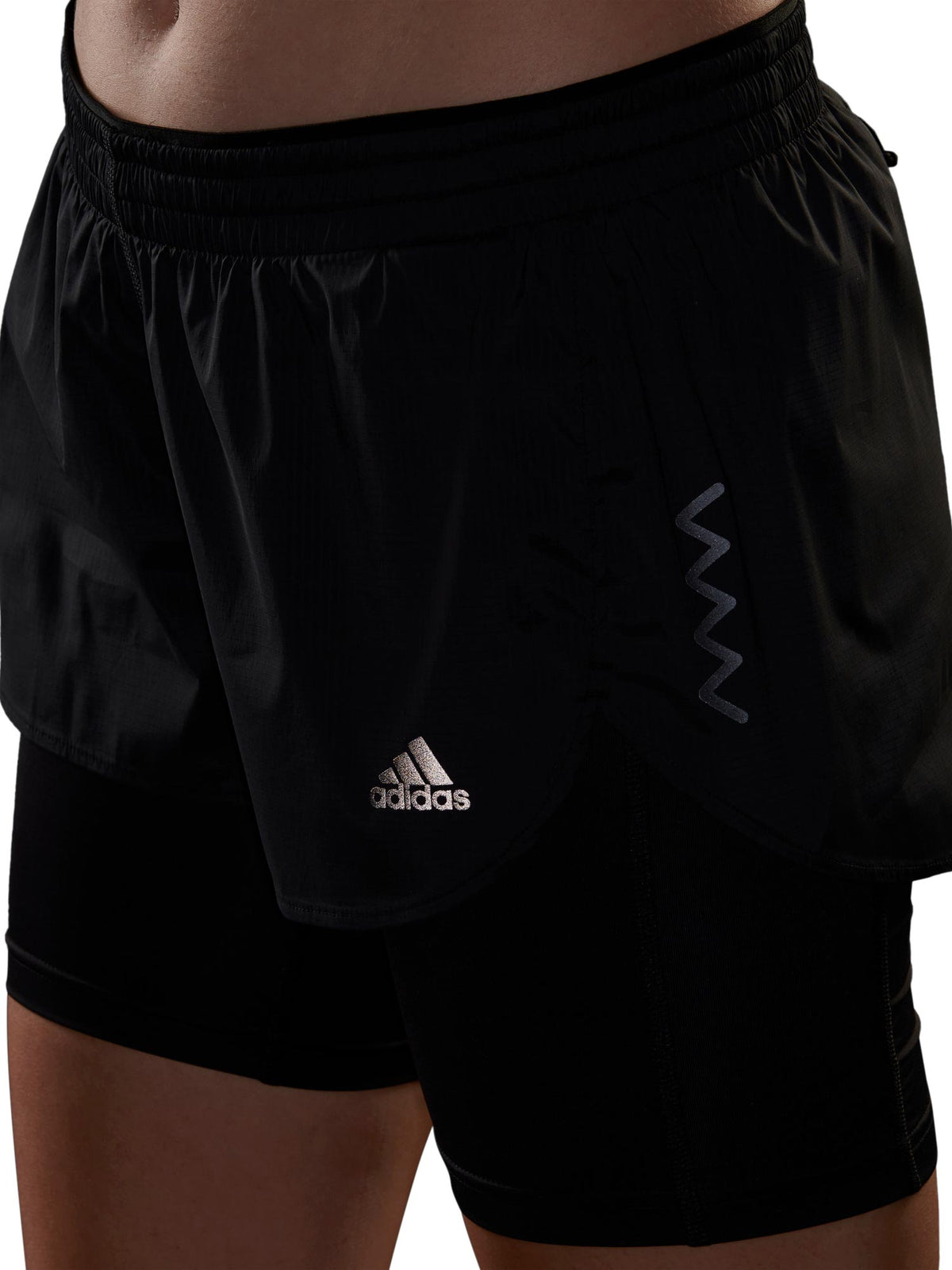 ADIDAS PERFORMANCE Къси панталони Run Fast Two-in-One