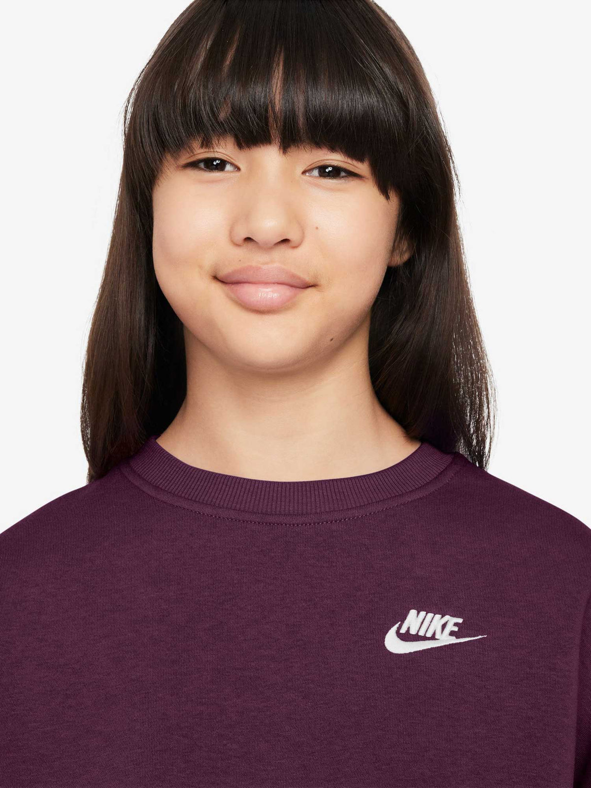NIKE Блуза G NSW CLUB FLC BXY CRW LBR