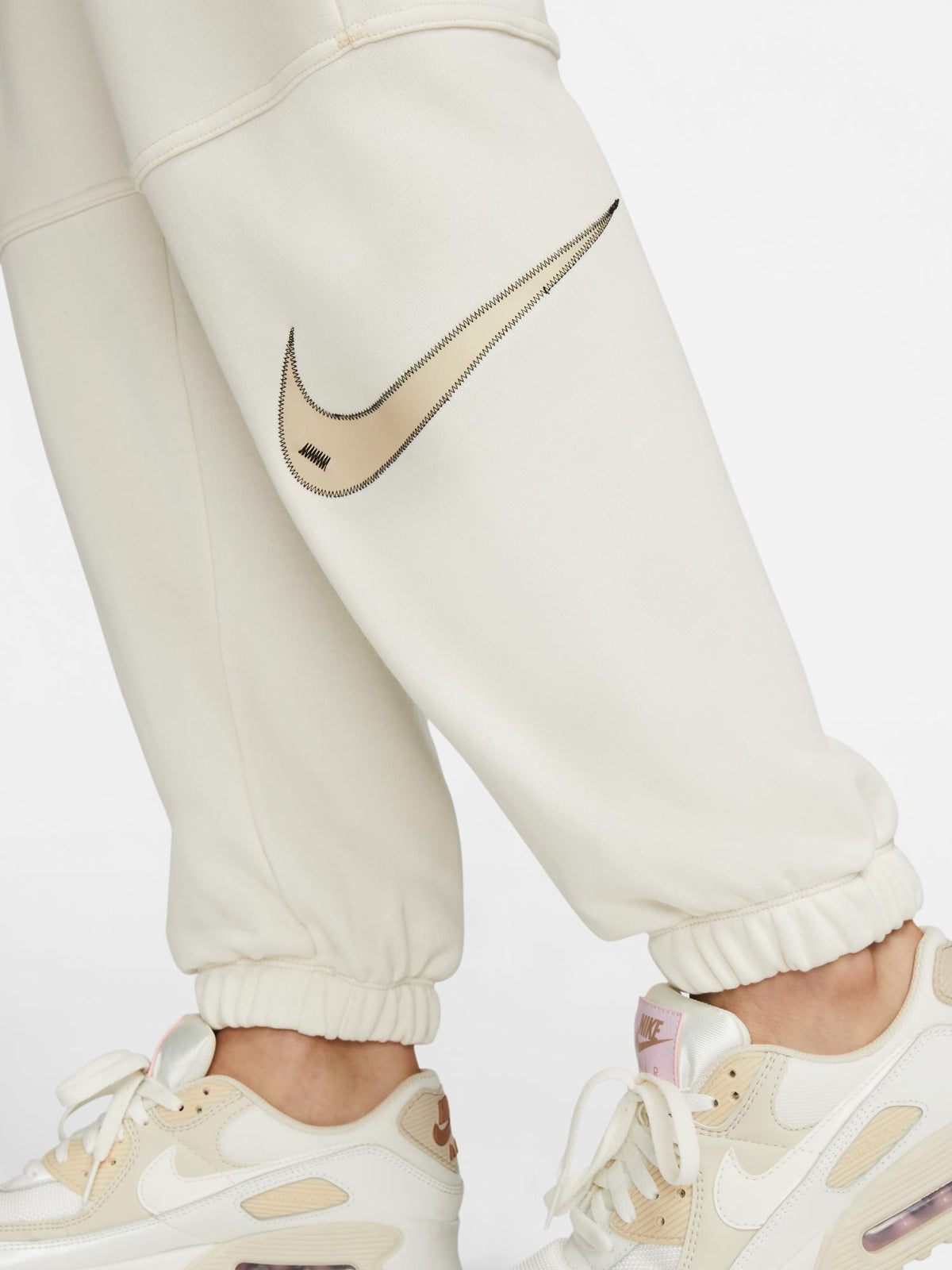 NIKE Спортно долнище W SWSH FLC HR