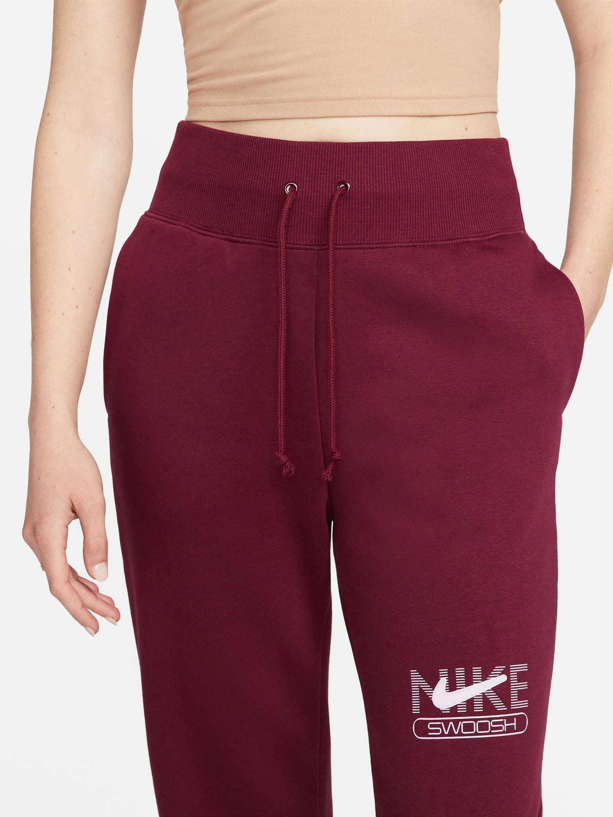 NIKE Спортно долнище W SWSH FLC