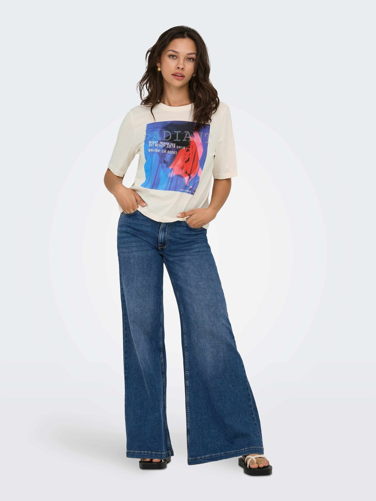 ONLY Тениска ONLHAVANNA LIFE S/S VIBE TOP BOX JRS