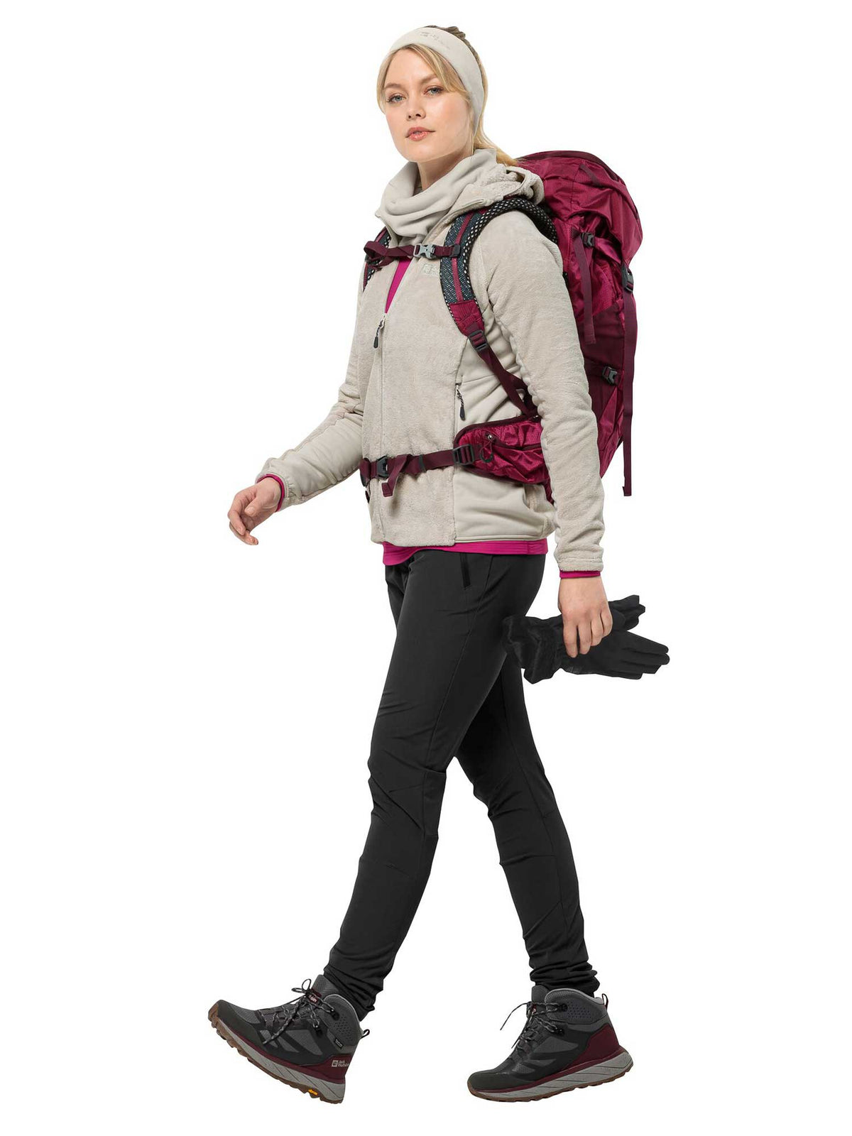 JACK WOLFSKIN Полар ROTWAND HOODED FZ W