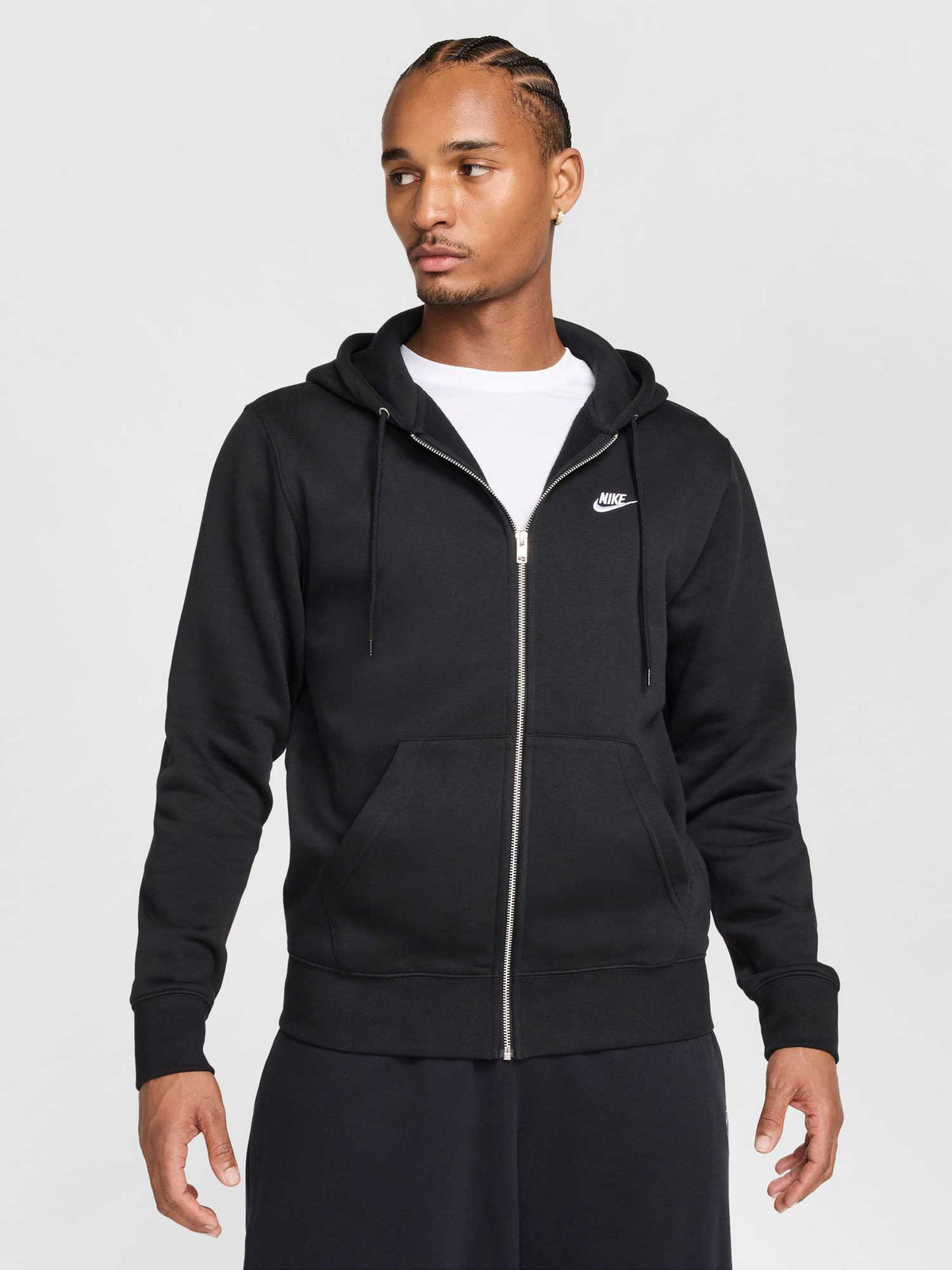 NIKE Суитшърт M NK CLUB BB FZ HOODIE