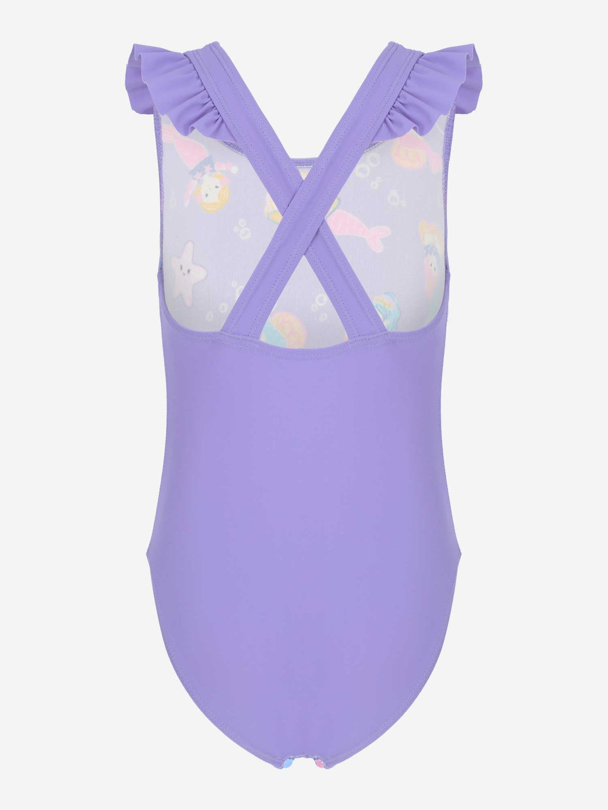 JOSS Цял бански Little Girls All-Over Printed