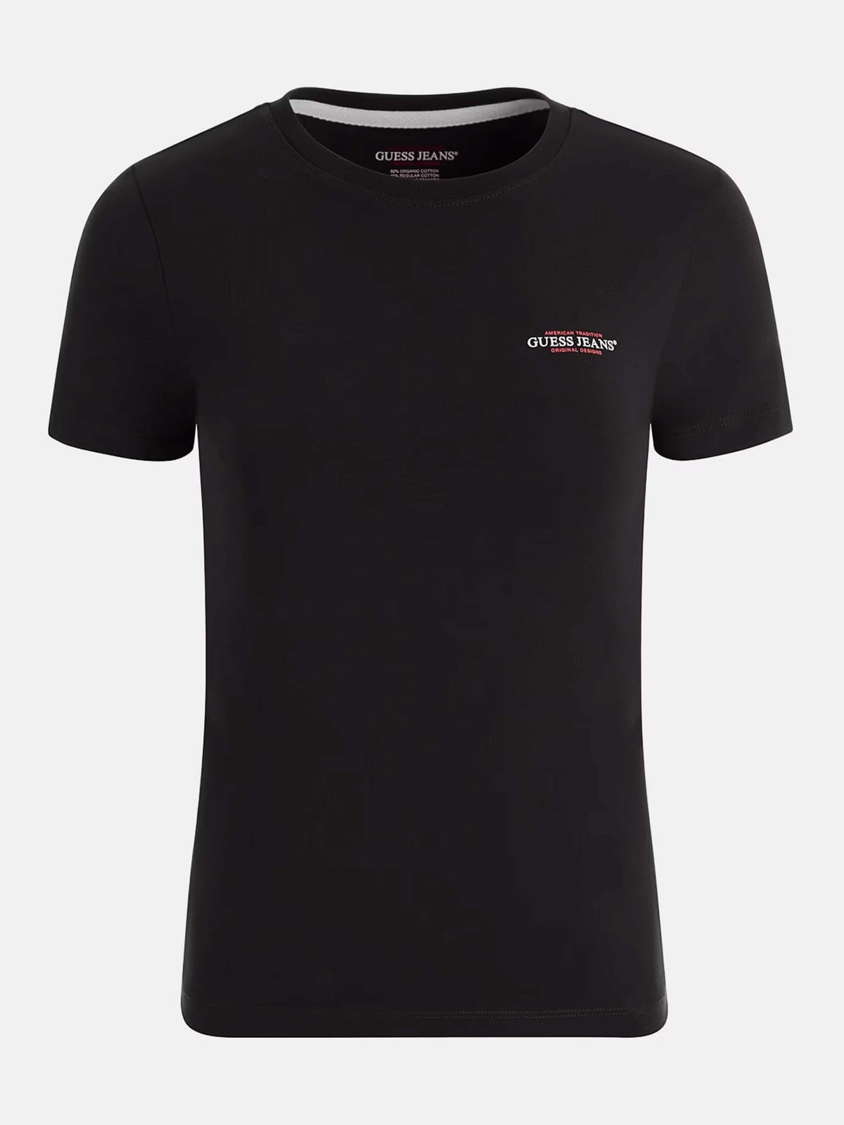 GUESS JEANS Тениска GJ SS CN REG 3D EMBR GUESS TEE