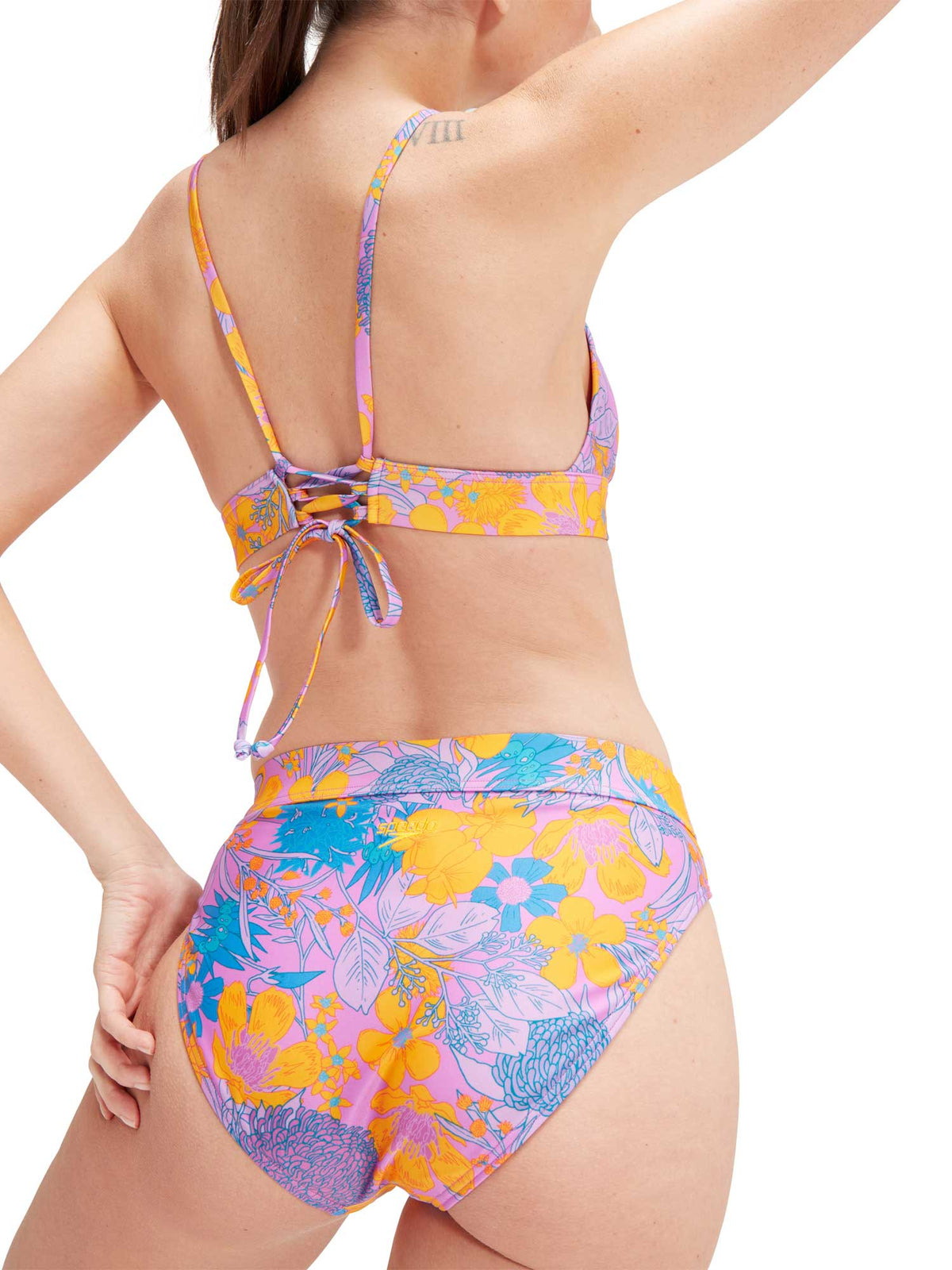 SPEEDO Бански 2 части WOMENS PRINTED BANDED TRIANGLE