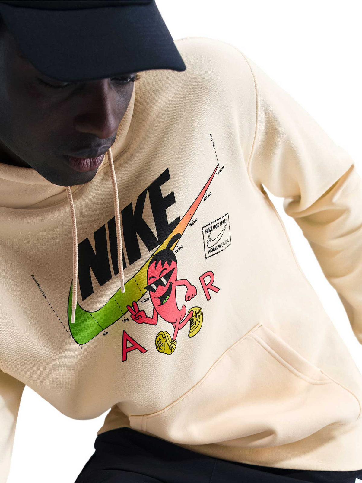 NIKE Суитшърт U NSW HDY CLUB OC MED GFX SEGB
